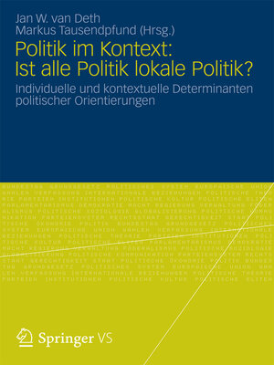 cover image of Politik im Kontext